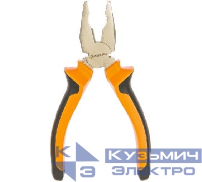 Плоскогубцы (пассатижи) 160мм двухкомпонентн. рукоятки никелир. Вихрь 73/6/3/6