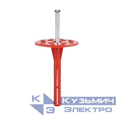 Дюбель для теплоизоляции с мет. гвоздем 10х90 (уп.250шт) Tech-KREP 130109