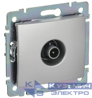 Розетка телевизионная TV СП Valena 2400мГц механизм алюм. (DIY-упак.) IEK 694345
