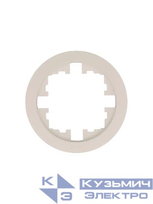 Рамка 1-м OSEN горизонт. круглая сл. кость LEZARD 744-9000-146