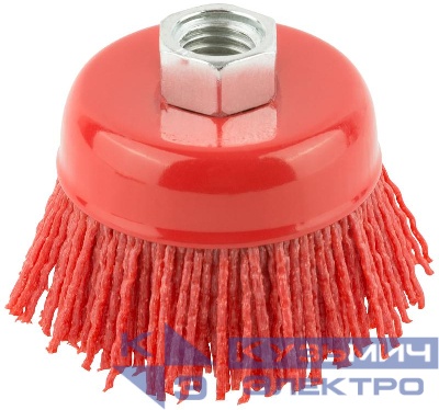 Корщетка-чашка нейлоновая гайка М14 профи 65мм FIT 38796