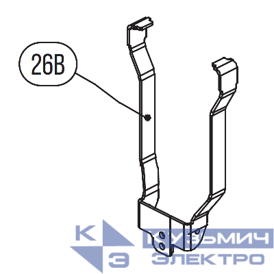 Запчасть №26B для HGSR. Прижимная скоба