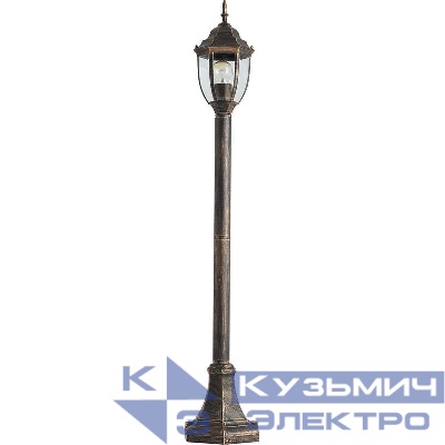 Светильник PL6006 60Вт E27 230В садово-парковый черн. зол. FERON 11896