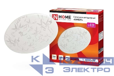 Светильник светодиодный DECO БАМБУК 24Вт 6500К 2160лм 230В 330х55мм IN HOME 4690612025230