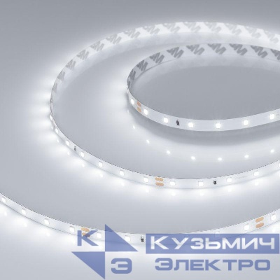 Лента светодиодная RT-A60-8mm 24V White 6000К 4.8Вт/м IP20 2835 (уп.50м) Arlight 024581(2)