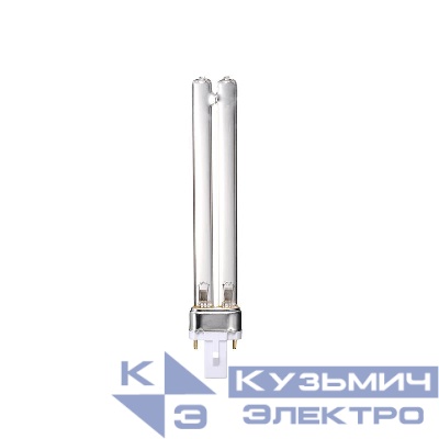Лампа люминесцентная ультрафиолетовая бактерицидная ESL-PL-9/UVCB/G23/CL спектр UVC 253.7нм картон Uniel UL-00007440