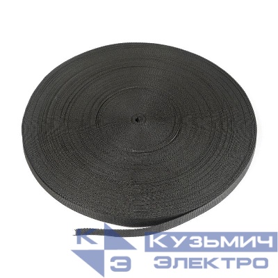Лента монтажная текстильная 20мм черн. (уп.50м) Промрукав PR08.13067