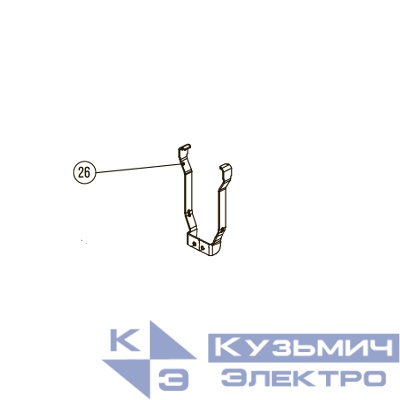 Запчасть №26 для Hybest GSR40A. Прижимная скоба