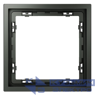 Рамка 1-м S70 пластик. титан Voltum VLS100106