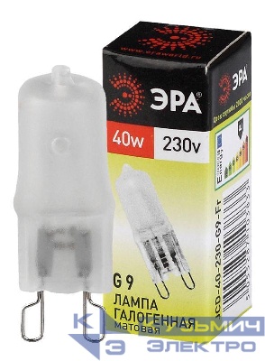 Лампа галогенная G9-JCD-40-230V-Fr 40Вт капсула G9 230В Эра C0027368