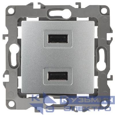 Устройство зарядное USB 12-4110-03 5В-2100мА алюм. ЭРА Б0027493