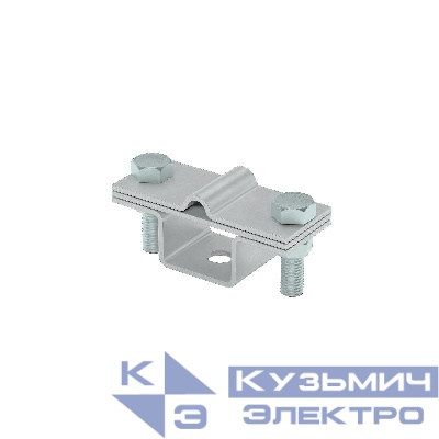 Держатель универсальный на мостовой опоре для прутка d5-8мм и полосы до 40мм с 2 пластинами UDMO2-D5-8-B40 HD КМ MA0793