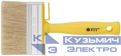 Макловица натуральная светлая щетина пластиковый корпус полая ручка "мини" 30х100мм FIT 01642