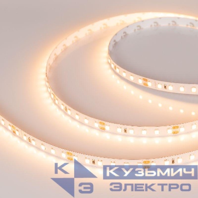 Лента светодиодная RT-A120-8mm 24V Warm 2700К 2835 9.6Вт/м IP20 (уп.5м) Arlight 010346(2)