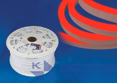 Лента светодиодная ULS-N21-2835-120LED/m-8mm-IP67-220V-8W/m-50M-RED NEON 120LED/м красн.8Вт/м IP67 220 8мм гибкая герметичная (уп.50м) Uniel UL-00003770