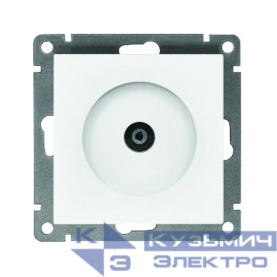 Розетка телевизионная TV 1-м СП Афина механизм механизм бел. Universal A0027