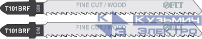 Полотно по дереву Bimetal шлифованные под свободным углом реверс. зубья 100/74/2.5мм (T101BRF) (уп.2шт) FIT 40956