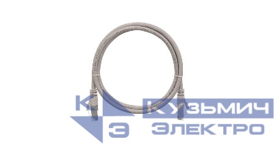 Шнур коммутационный кат.5E (класс D) F/UTP 4 пары 26 AWG (7х0.165мм) 100МГц 2хRJ45 (8P8C) T568B заливной с защитой защелки мж BC чистая медь PVC нг(А) 5м сер. NIKOMAX NMC-PC4SD55B-050-GY