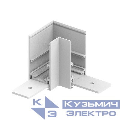 Соединитель угловой для низковольтного накладного шинопровода бел. LD2001 FERON 41978