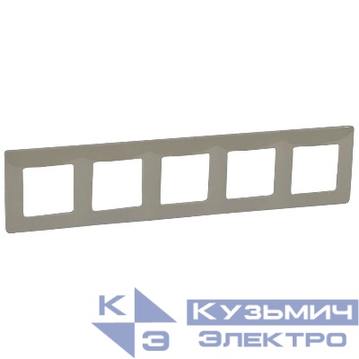 Рамка 5-м Etika светл. галька IEK 672525