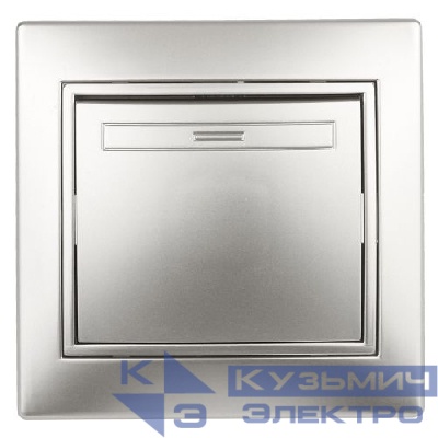 Переключатель промежуточный 1-кл. СП Plano 1-108-03 10А IP20 250В алюм. Intro Б0053820