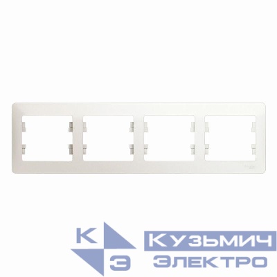 Рамка 4-м Glossa горизонт. перламутр SE GSL000604