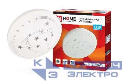 Светильник светодиодный DECO СОЗВЕЗДИЕ 36Вт 4000К 3240лм 230В 380х55мм IN HOME 4690612025001