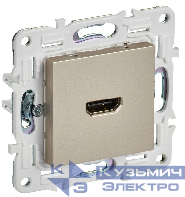 Розетка HDMI SKANDY SK-H01Sh шампань IEK SK-H10-K37