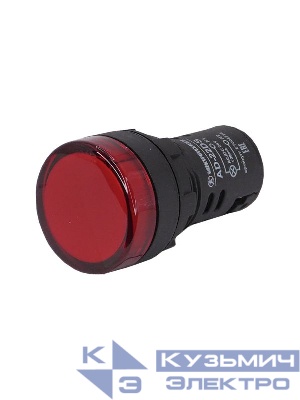 Лампа индикаторная AD-22DS светодиодная матрица d22мм 24В AC/DC IP65 красн. Электротехник ET004724