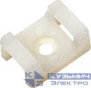 Площадка под хомуты PCP-S 22х16-100WH с монтажн. отверст. PA6.6 бел. (уп.100шт) JazzWay 5055186