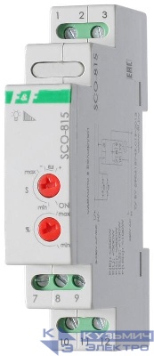 Регулятор освещенности SCO-815 (для всех типов ламп; напряжение входа управления от 8-230В AC/DC; монтаж на DIN-рейке <5А 230В AC IP20) F&F EA01.006.001