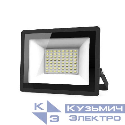 Прожектор светодиодный Elementary 50Вт 6500К IP65 4500лм 200-240В ДО черн. GAUSS 613100350