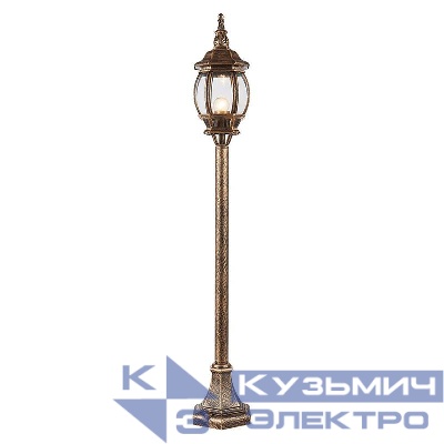 Светильник 8110/PL8110 100Вт E27 230В садово-парковый черн. зол. FERON 11240