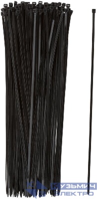 Хомут для проводов 4.8х400мм нейлон. черн. (уп.100шт) FIT 60358