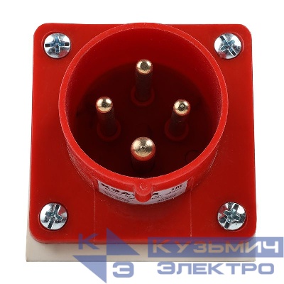 Вилка 514 16А 6h 380AC 3P+PE IP44 для монтажа на поверхность КЭАЗ 241214