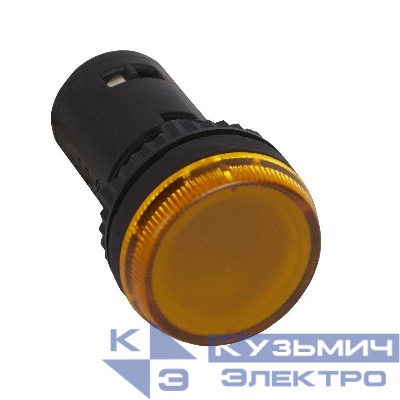 Лампа сигнальная монобл. 24В желт. Osmoz Leg 024604