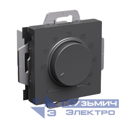 Термостат теплого пола электронный AtlasDesign 10А с датчиком механизм базальт SE ATN001435