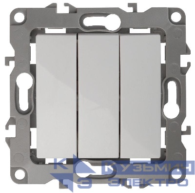 Выключатель 3-кл. СП Эра12 12-1107-01 10А IP20 250В 10AX механизм бел. Эра Б0014669