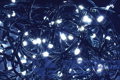 Гирлянда "Нить" 5м 50LED бел. IP20 провод зел. 230В с контроллером 8 режимов IEK LGDB110-2-050-05-G-S-20