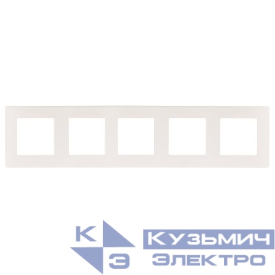 Рамка 5-м 12-5105-01 сатин бел. Эра Б0052539