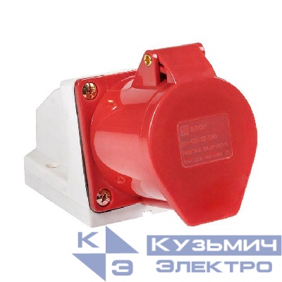 Розетка наружн. уст. 32А 380В 3P+РЕ+N IP44 (125) EKF ps-125-32-380