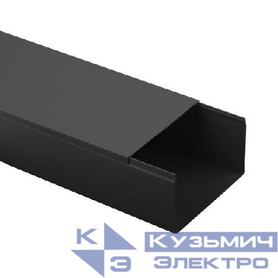 Кабель-канал 100х60 L2000 черн. KK-B-100-60 Эра Б0061528