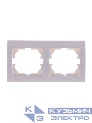 Рамка 2-м Deriy горизонт. бел. LEZARD 702-0200-147