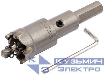 Коронка кольцевая с карбидными вставками Профи 23мм для отверст. в нерж. стали FIT 36823