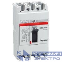 Выключатель автоматический 3п 60А 36кА DRX125 стационарн. Leg 027066