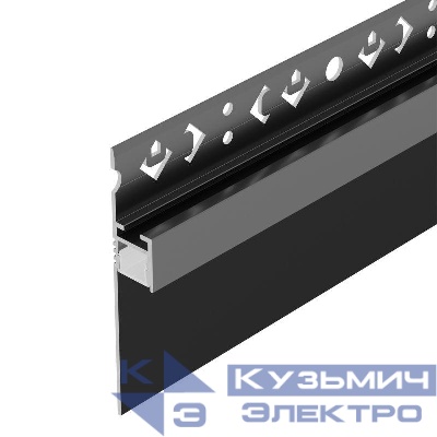 Профиль ARH-PLINTUS-50-FANTOM-3000 BLACK L3000 алюм. Arlight 052699