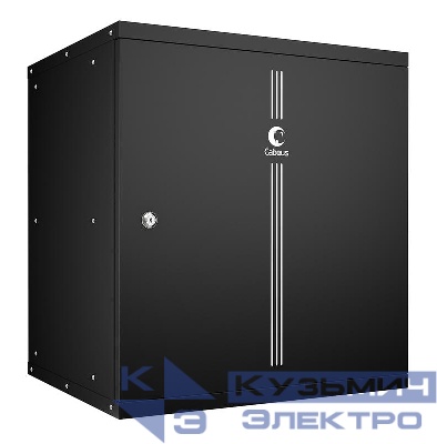 Шкаф телекоммуникационный настенный разборный LIGHT WSC-05D-12U55/45m-BK 19дюйм 12U дверь метал. черн. Cabeus 10182c