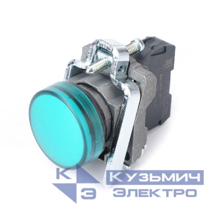 Лампа светосигнальная d22мм 230-240В AC зел. в сборе SE SB4BVM3