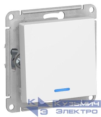 Выключатель 1-кл. AtlasDesign (сх. 1а) 10AX с подсветкой механизм лотос SE ATN001313