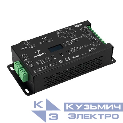 Декодер SMART-K55-DMX (12-24В 5х6А XLR3) металл Arlight 028449